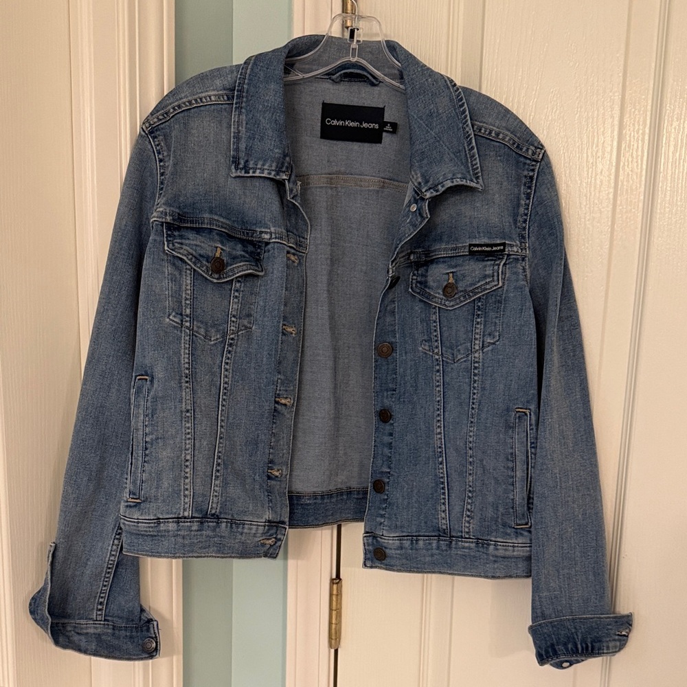 Calvin Klein Women's Light Blue Jean Jacket